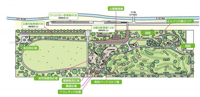 上部公園の概略図