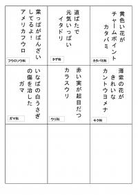 植物カルタ読み札6画像