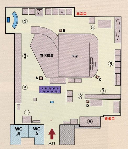 常設展示室案内図