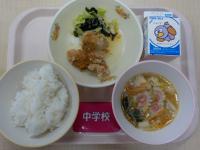 １１月６日給食の写真