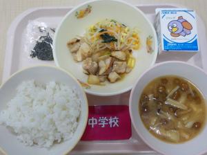 12月8日給食の写真