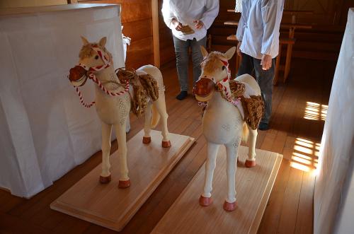 笹目神社神馬の写真