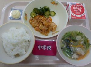 7月11日給食の写真