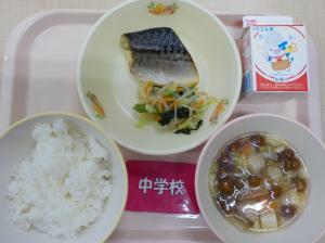 10月19日給食の写真