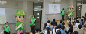 戸田市内小学校での出張授業の写真