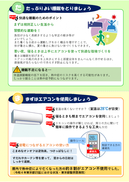 熱中症予防さいたまリーフレット2