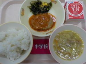 6月18日給食の写真