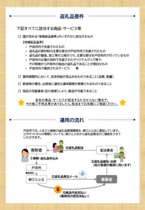 返礼品事業者募集チラシ裏