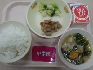 10月3日給食の写真