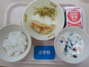 10月7日給食の写真