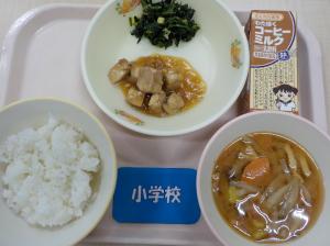 10月9日給食の写真