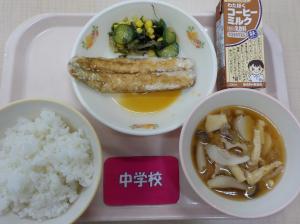 10月15日給食の写真