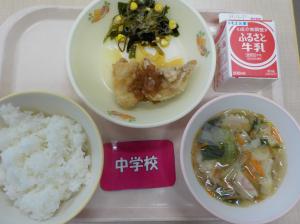 12月17日給食の写真