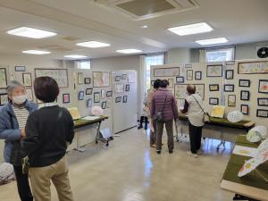 絵手紙サークル展示の様子