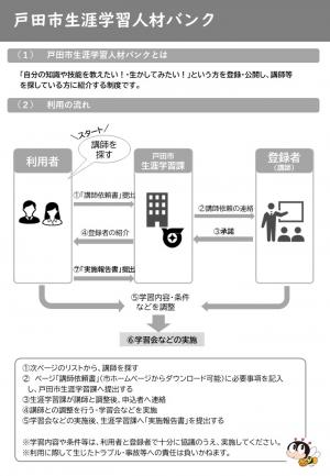 戸田市生涯学習人材バンクとは