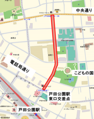 案内の地図