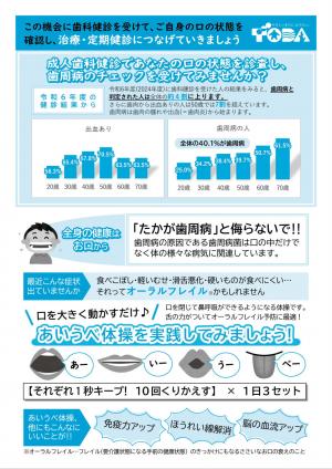 成人歯科健診のご案内
