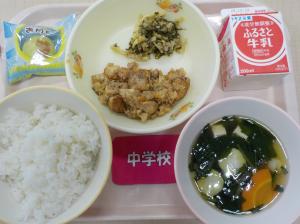 10月6日給食の写真