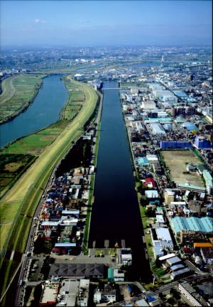 戸田ボートコース空撮