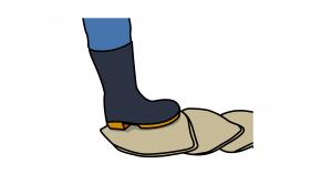 土のうの積み方(手順2)